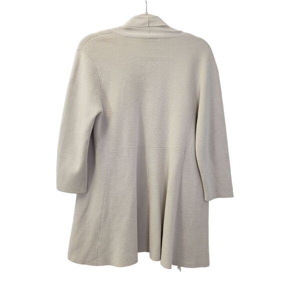 Eileen Fisher Silk Blend Open Longline Cardigan Sweater Size Small - Picture 2 of 6